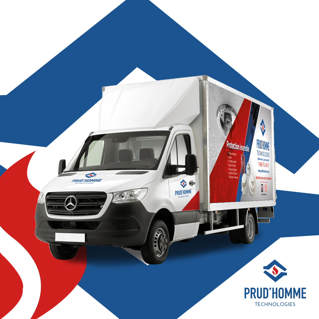 Lettrage camion Prud'homme
