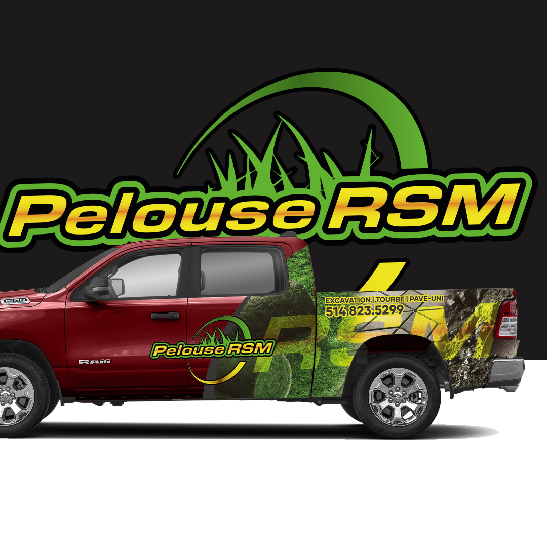 Lettrage camion Pelouse RSM