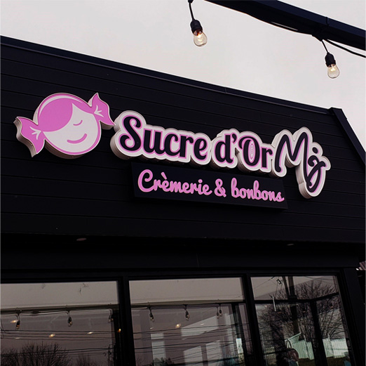 Enseigne Sucre d'or MJ